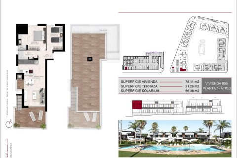 Bungalo pārdošanā Ciudad Quesada, Alicante, Spānijā 2 istabas, 78 m2 Nr. 112708 - attēls 5
