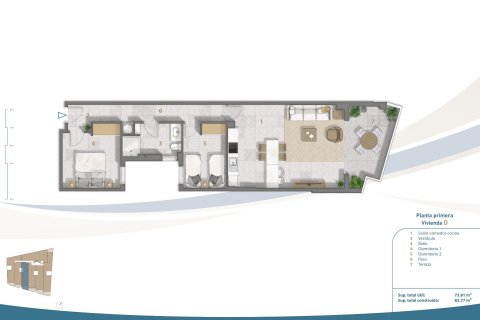 Apartamento en venta San Pedro del Pinatar, Murcia, España 2 dormitorios, 76 m2 No. 112813 - foto 12