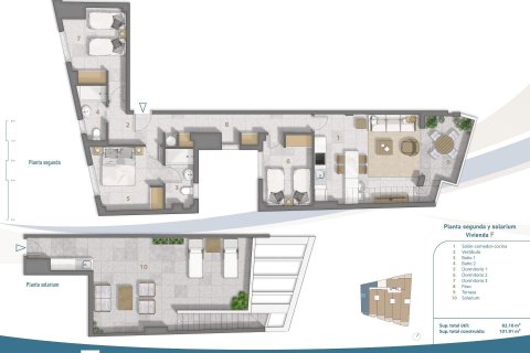 Penthouse for sale San Pedro del Pinatar, Murcia, Spain 3 bedrooms, 101 sq.m. No. 112812 - photo 12