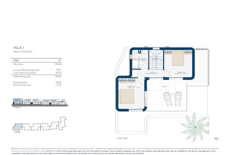 Huvila myytävänä Banos Y Mendigo, Murcia, Espanja, 3 makuuhuonetta, 133 m2 No. 190961 - kuva 7