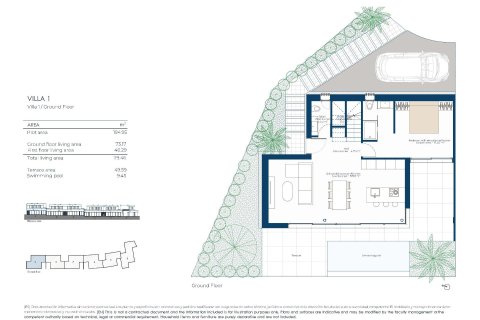 Huvila myytävänä Banos Y Mendigo, Murcia, Espanja, 3 makuuhuonetta, 133 m2 No. 190961 - kuva 6
