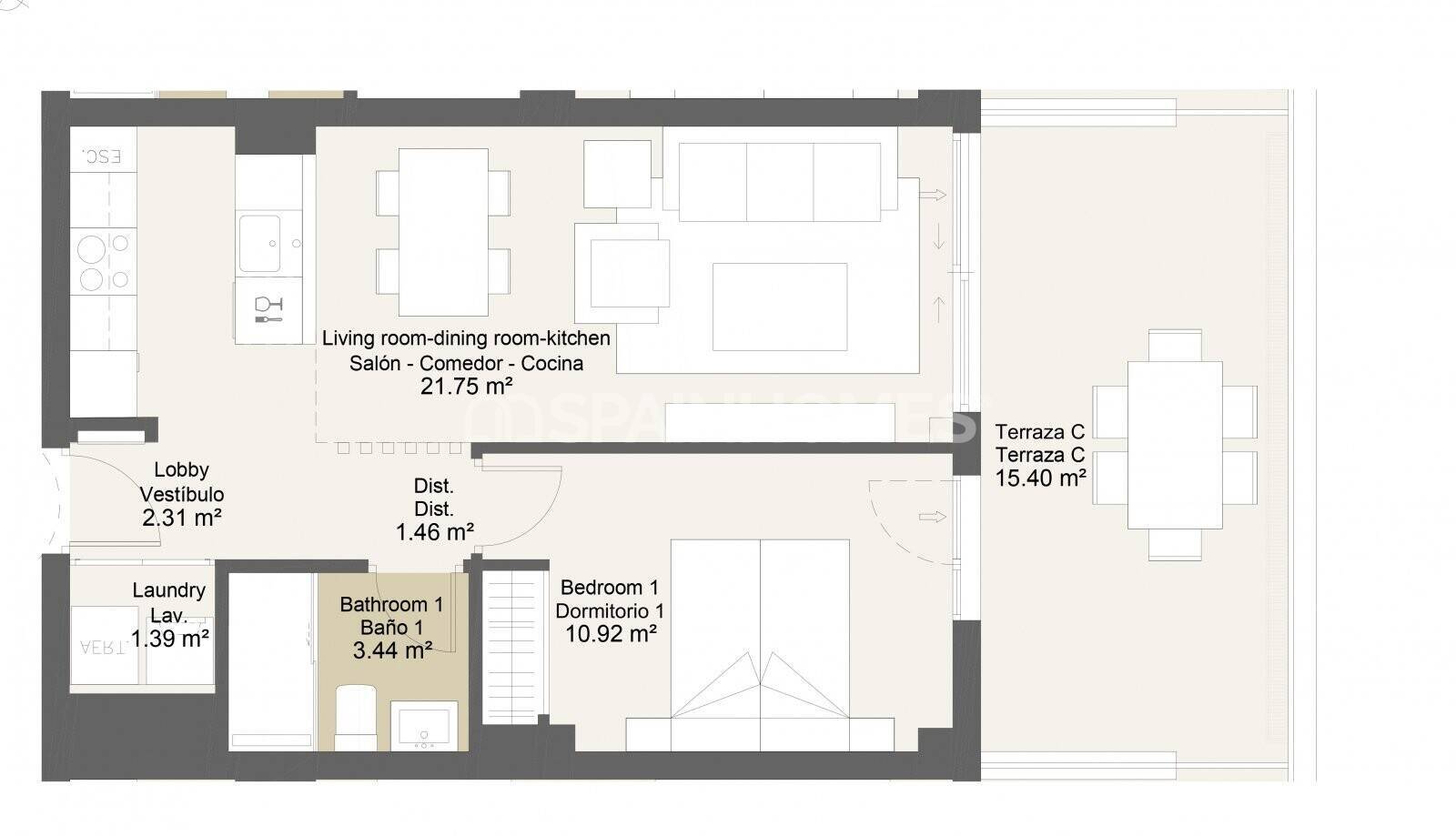 Appartamento a Velez-Malaga, Malaga, Spagna 2 camere da letto, 68 mq. N° 106914