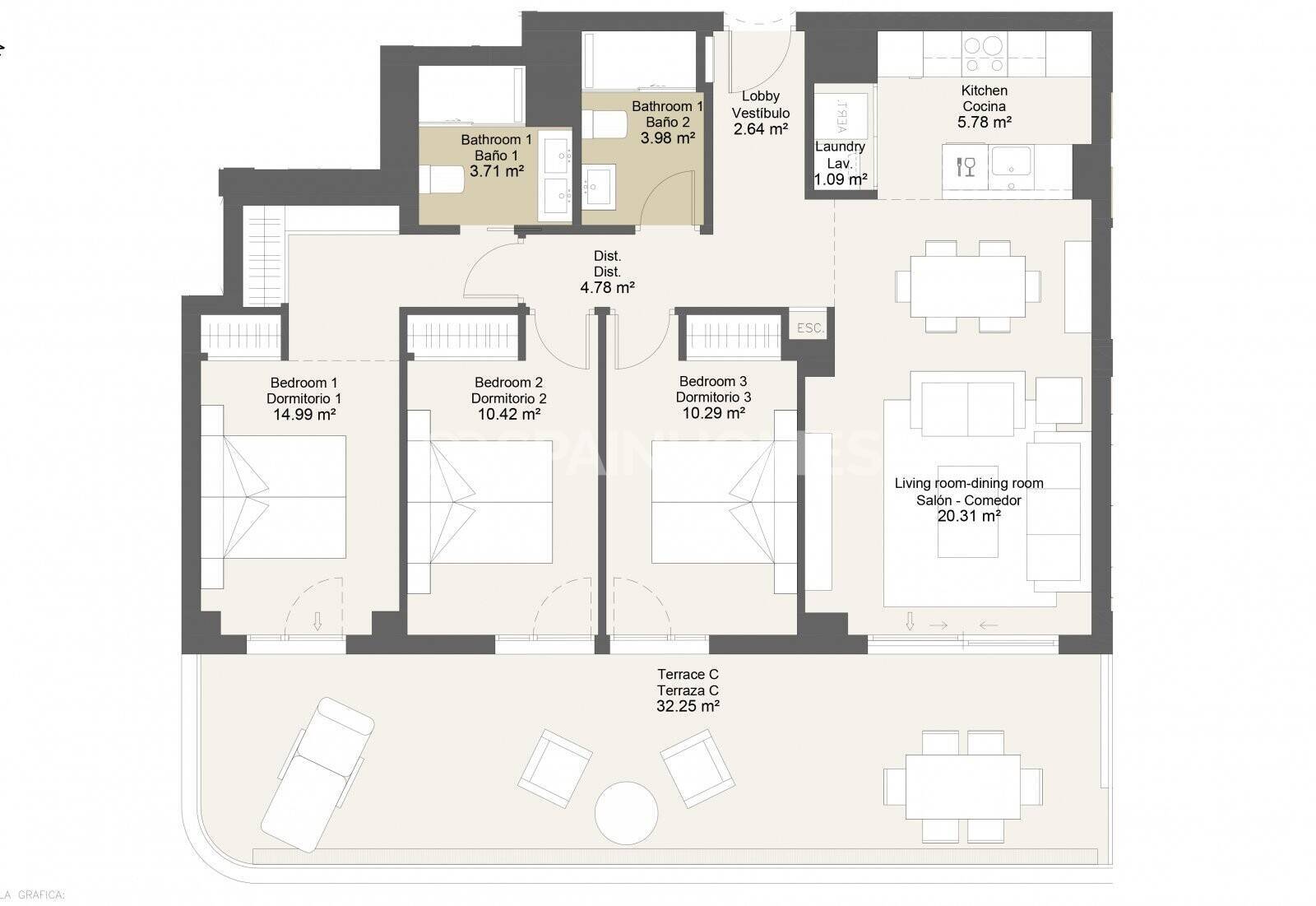 Appartamento a Velez-Malaga, Malaga, Spagna 2 camere da letto, 68 mq. N° 106914