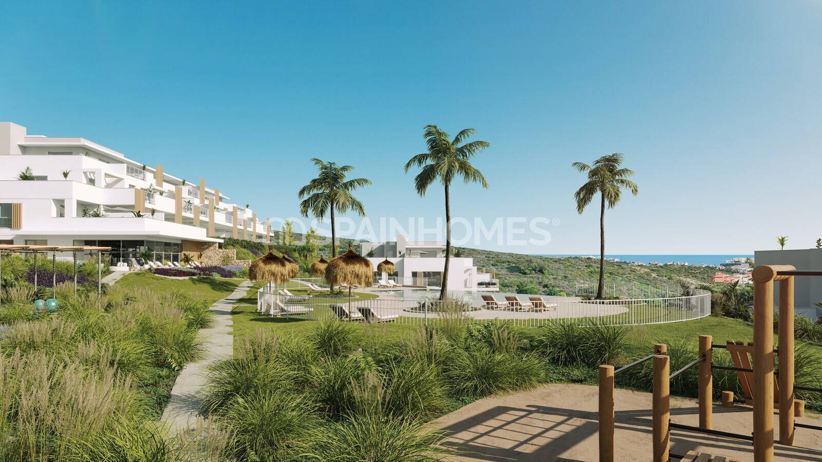Apartment in Casares, Malaga, Spain 3 bedrooms, 90 sq.m. No. 138809