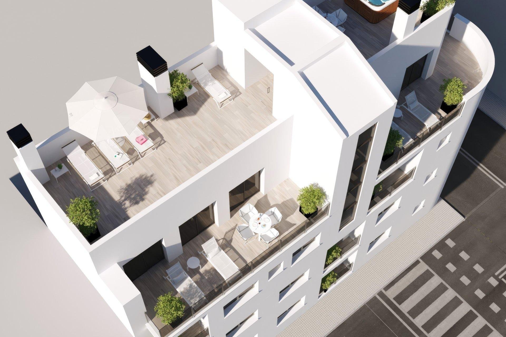 Apartment à Torrevieja, Alicante, Espagne 1 chambre, 52 m2 No. 184288