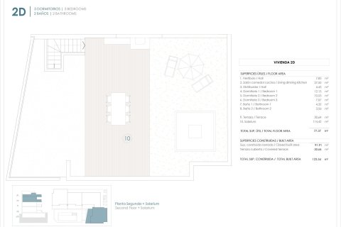 Penthouse à vendre à Benijofar, Alicante, Espagne, 3 chambres, 90 m2 No. 170684 - photo 8