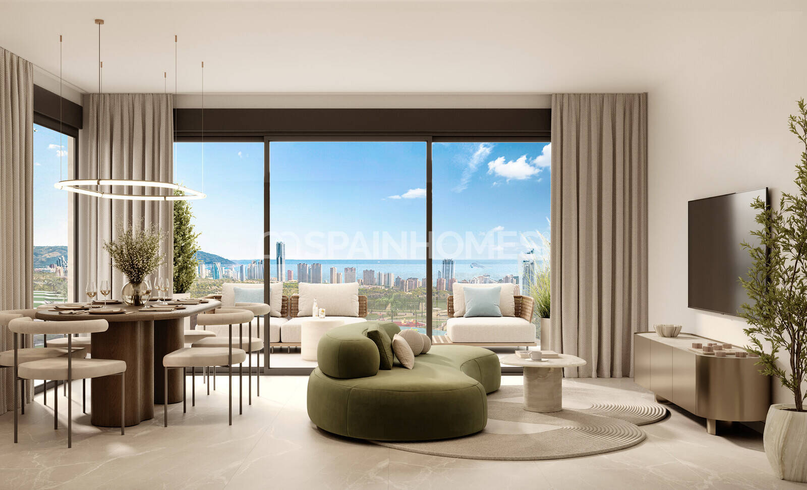 Lägenhet i Finestrat, Alicante, Spanien 2 sovrum, 98 kvm. Nr. 161604