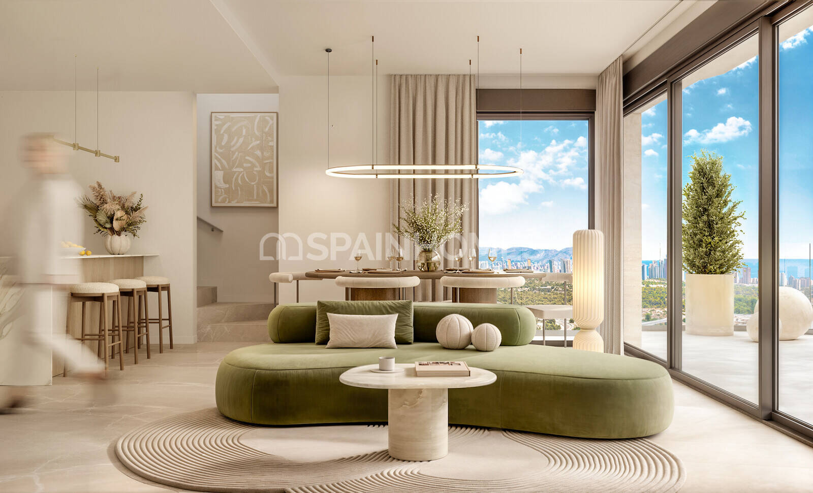 Lägenhet i Finestrat, Alicante, Spanien 2 sovrum, 92 kvm. Nr. 161602