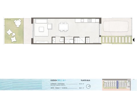 Kaupunkipientalo myytävänä Pilar de la Horadada, Alicante, Espanja, 2 makuuhuonetta, 91 m2 No. 141835 - kuva 9