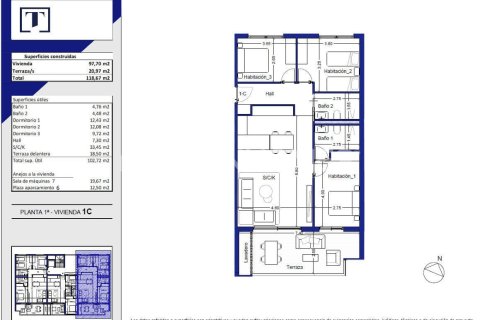 Продажа пентхауса в Вильяхойоса, Аликанте, Испания 2 спальни, 146м2 №164362 - фото 10