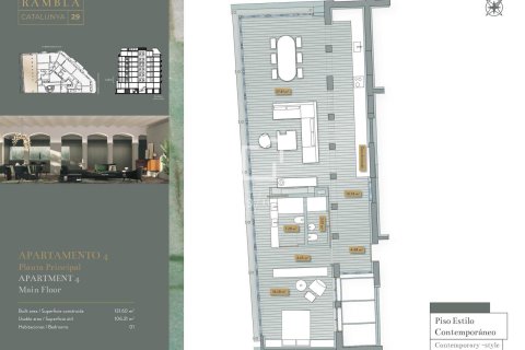 Apartament w Barcelona, Hiszpania 1 sypialnia, 131 mkw. nr 150776 – zdjęcie 14