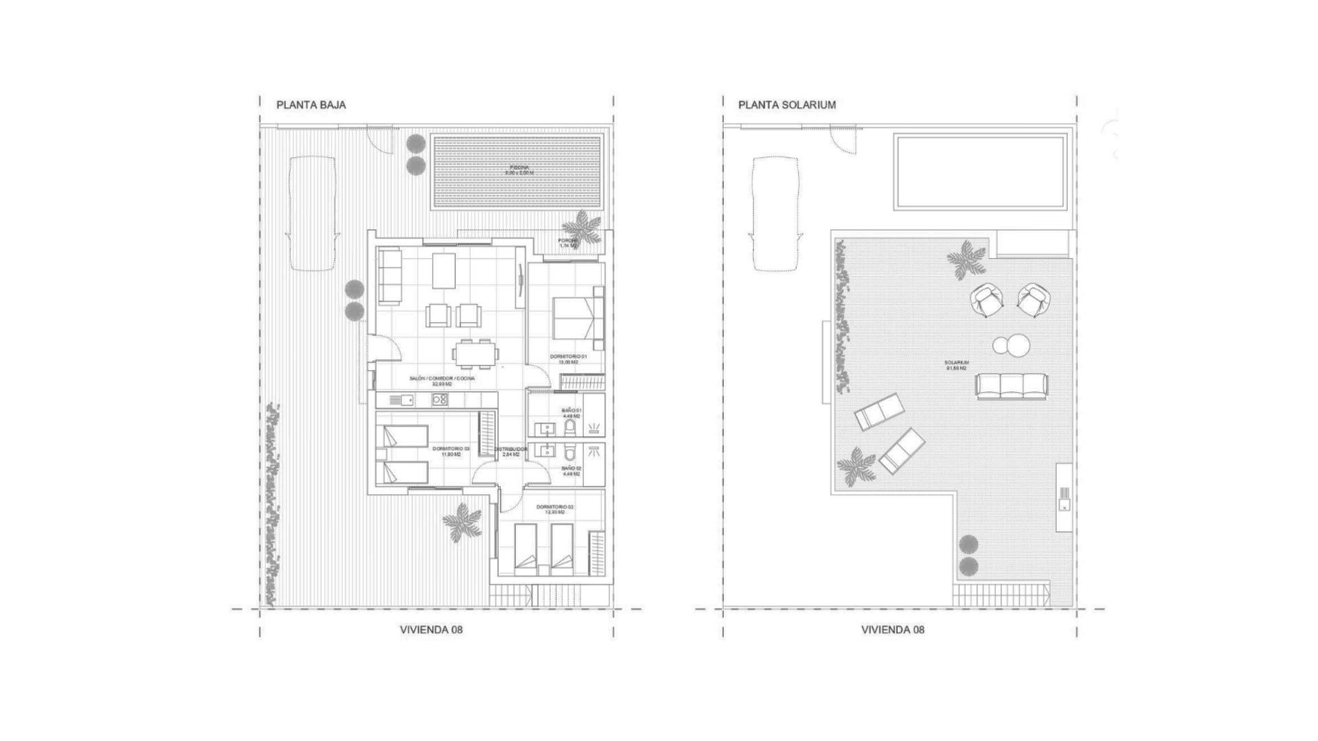 Villa en Residencial Breathe III, Murcia, España 3 dormitorios, 96.32 m2 No. 148442