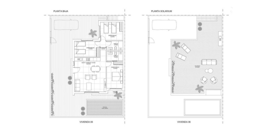 Villa floor plan «3BR-3», 3 bedrooms in Residencial Breathe III
