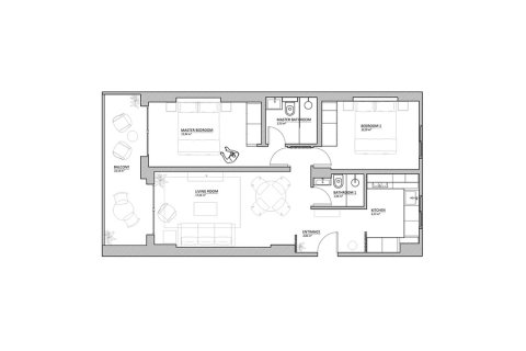 Lägenhet till salu i Mallorca, Spanien 2 sovrum, 72 kvm. Nr. 143451 - foto 23