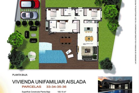 Продажа виллы Лос Монтесинос, Аликанте, Испания 3 спальни, 108м2 №134328 - фото 11