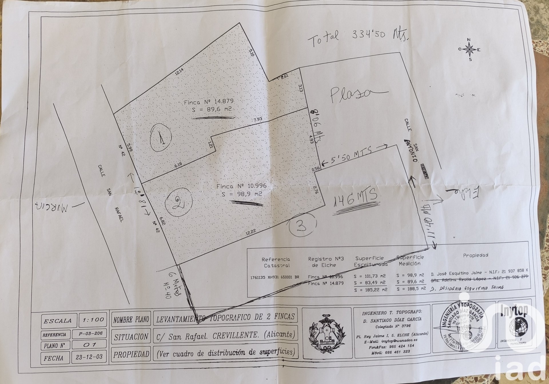 Land plot à Crevillent, Alicante, Espagne 334 m2 No. 185693
