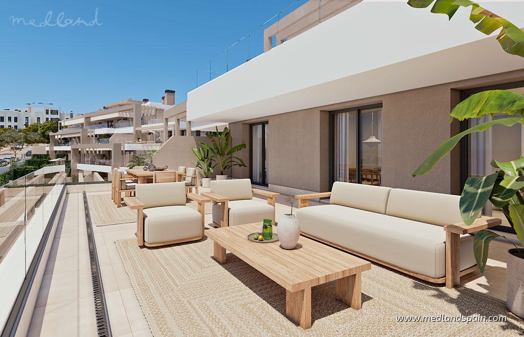 Appartamento a Estepona, Malaga, Spagna 3 camere da letto, 113 mq. N° 147399