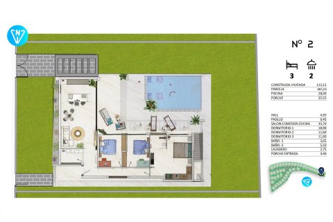Villa pārdošanā Algorfa, Alicante, Spānijā 3 istabas, 122 m2 Nr. 116856 - attēls 29