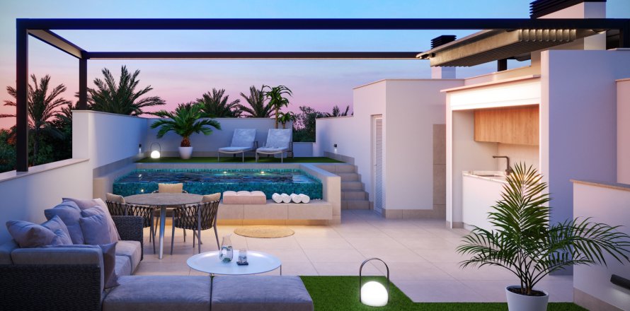 Bungalowi Pilar de la Horadada, Alicante, Espanja 2 makuuhuonetta, 82 m2 No. 134103