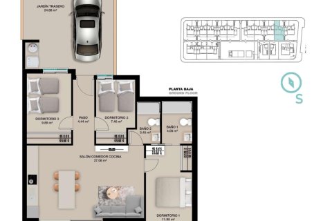 Bungalowi myytävänä Torre de la Horadada, Alicante, Espanja, 3 makuuhuonetta, 87 m2 No. 142139 - kuva 19