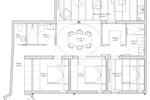 Apartamento en venta en Madrid, España 3 dormitorios, 127 m2 No. 157430 - foto 6