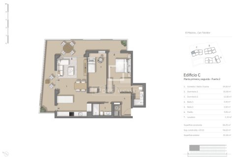 Apartamento en venta en El Masnou, Barcelona, España 2 dormitorios, 86 m2 No. 168950 - foto 30