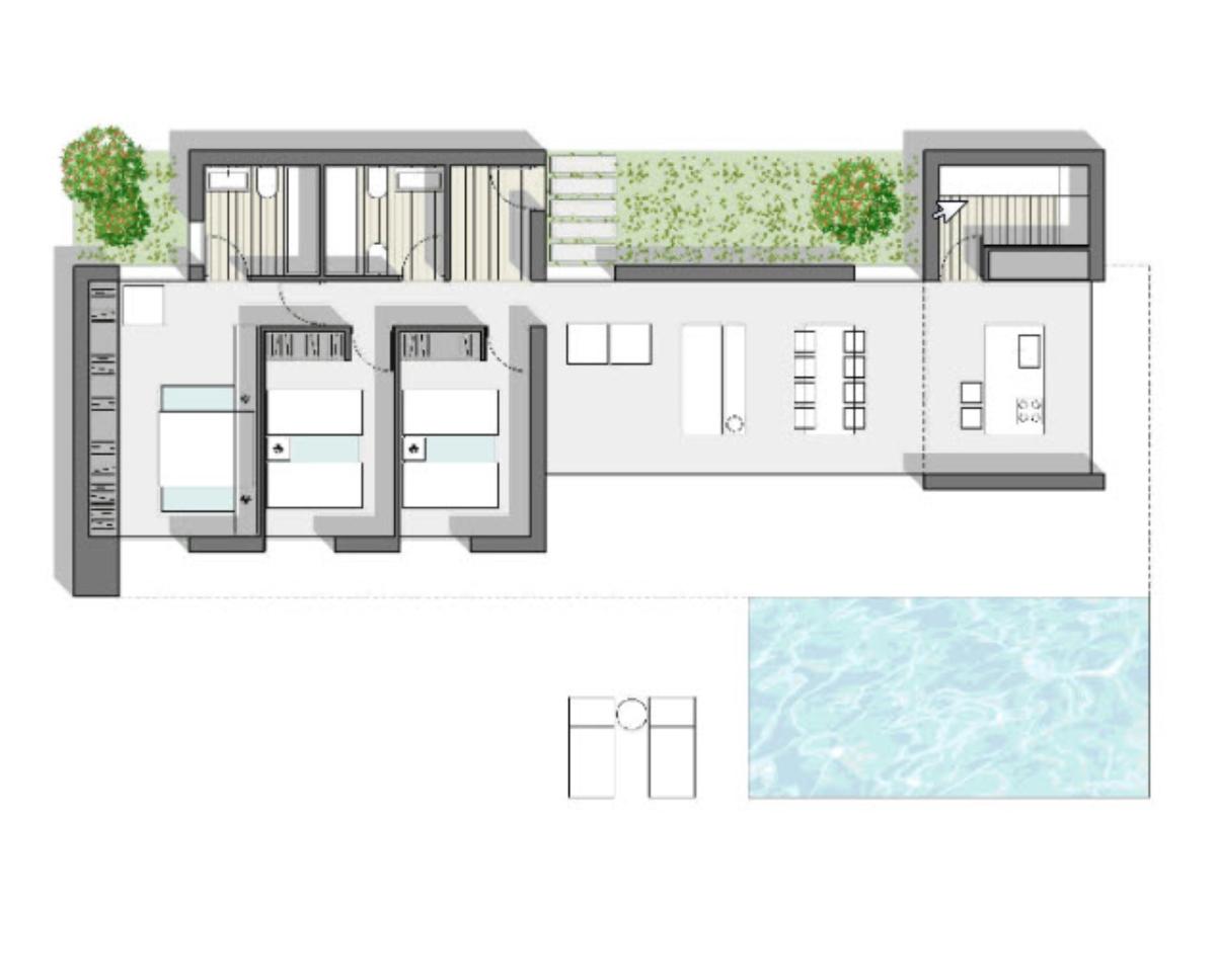 Villa a Denia, Alicante, Spagna 3 camere da letto, 165 mq. N° 80688