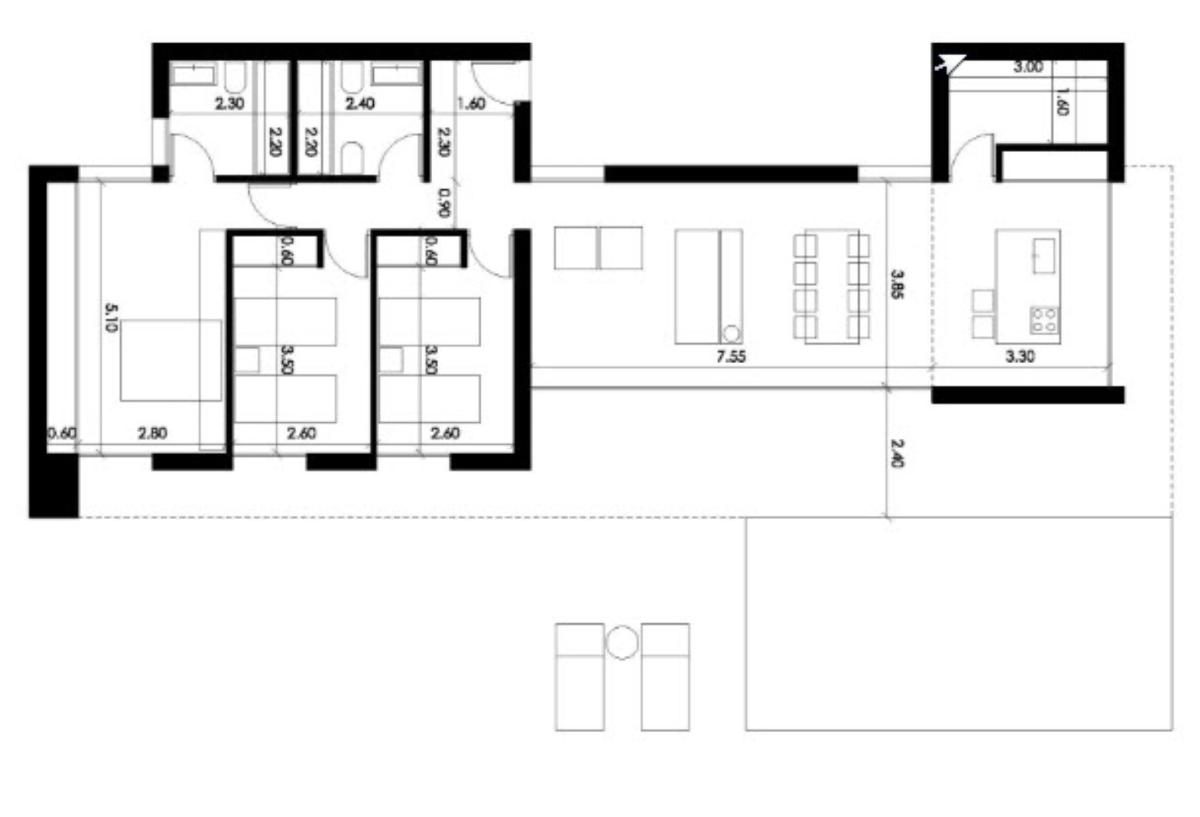 Villa a Denia, Alicante, Spagna 3 camere da letto, 165 mq. N° 80688