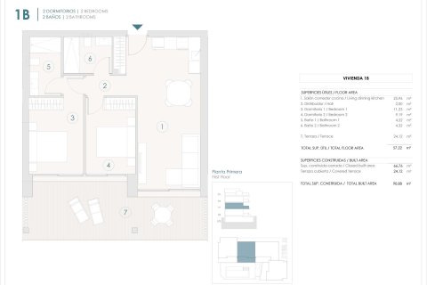 Huoneisto myytävänä Ciudad Quesada, Alicante, Espanja, 2 makuuhuonetta, 66 m2 No. 148066 - kuva 6