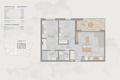 Huoneisto myytävänä Lo Pagan, Murcia, Espanja, 2 makuuhuonetta, 70 m2 No. 161204 - kuva 11
