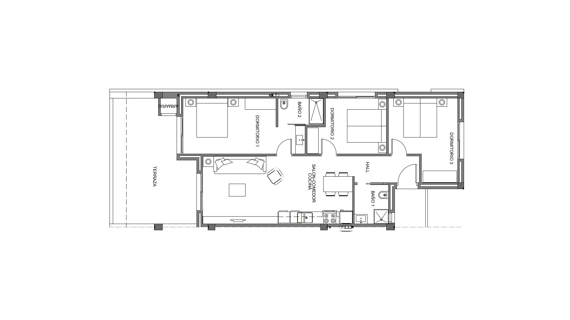 Apartament w OASIS LAGUNA 3, Guardamar del Segura, Alicante, Hiszpania 3 sypialnie, 103.75 mkw. nr 164824