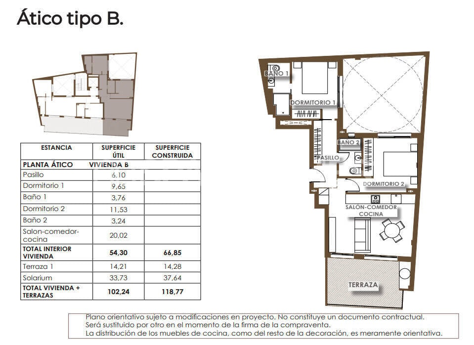 Wohnung in Torrevieja, Alicante, Spanien 2 Schlafzimmer, 66 m2 Nr. 148738