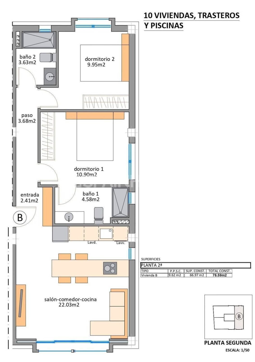 Penthouse w San Pedro del Pinatar, Murcia, Hiszpania 3 sypialnie, 171 mkw. nr 148734