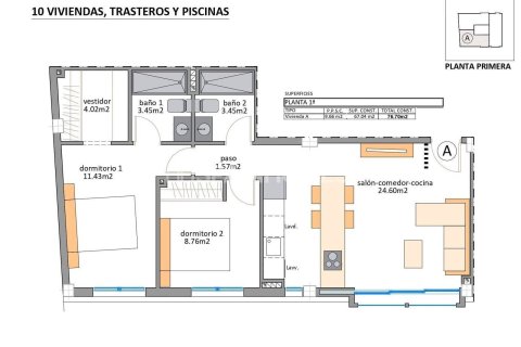 Penthouse à vendre à San Pedro del Pinatar, Murcia, Espagne, 3 chambres, 171 m2 No. 148734 - photo 9