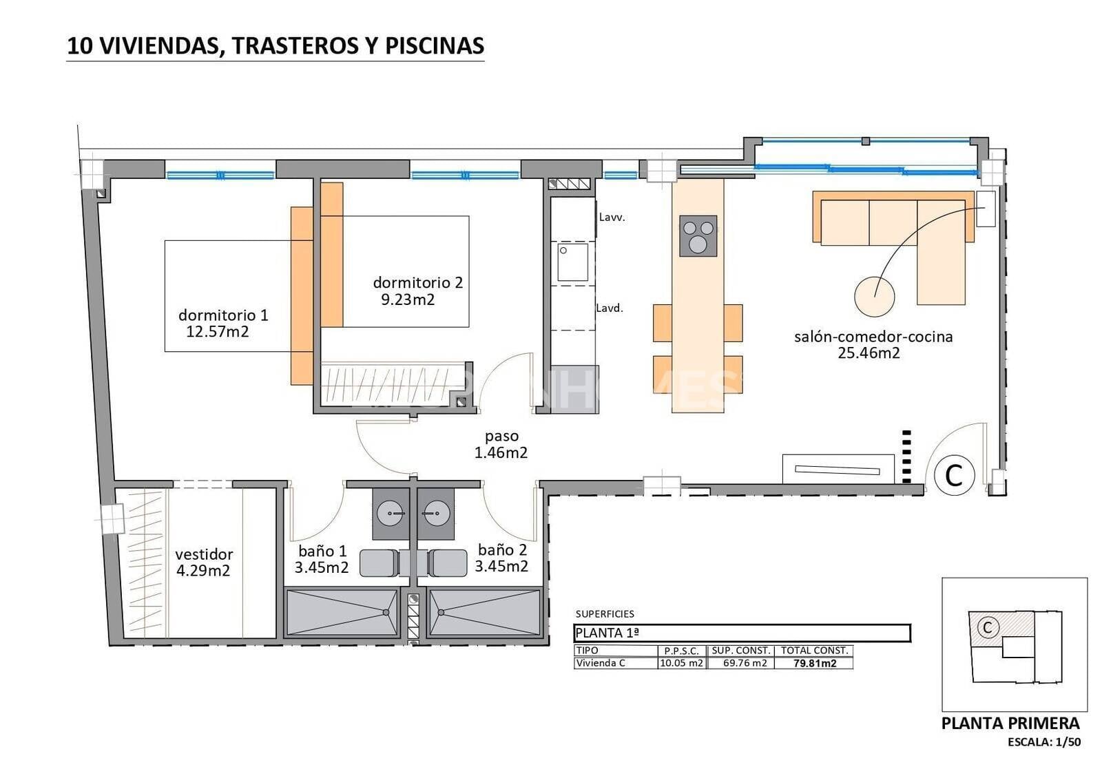Penthouse w San Pedro del Pinatar, Murcia, Hiszpania 3 sypialnie, 171 mkw. nr 148734