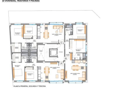 Продажа квартиры в Сан-Педро-дель-Пинатар, Мурсия, Испания 2 спальни, 76м2 №148733 - фото 17