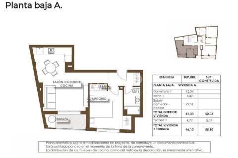 Apartament w Torrevieja, Alicante, Hiszpania 1 sypialnia, 55 mkw. nr 148736 – zdjęcie 12