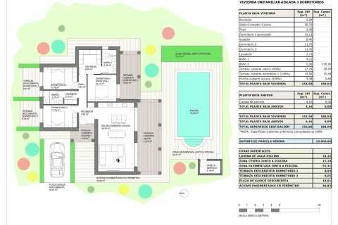 Продажа виллы в Пиносо, Аликанте, Испания 3 спальни, 186м2 №170873 - фото 5